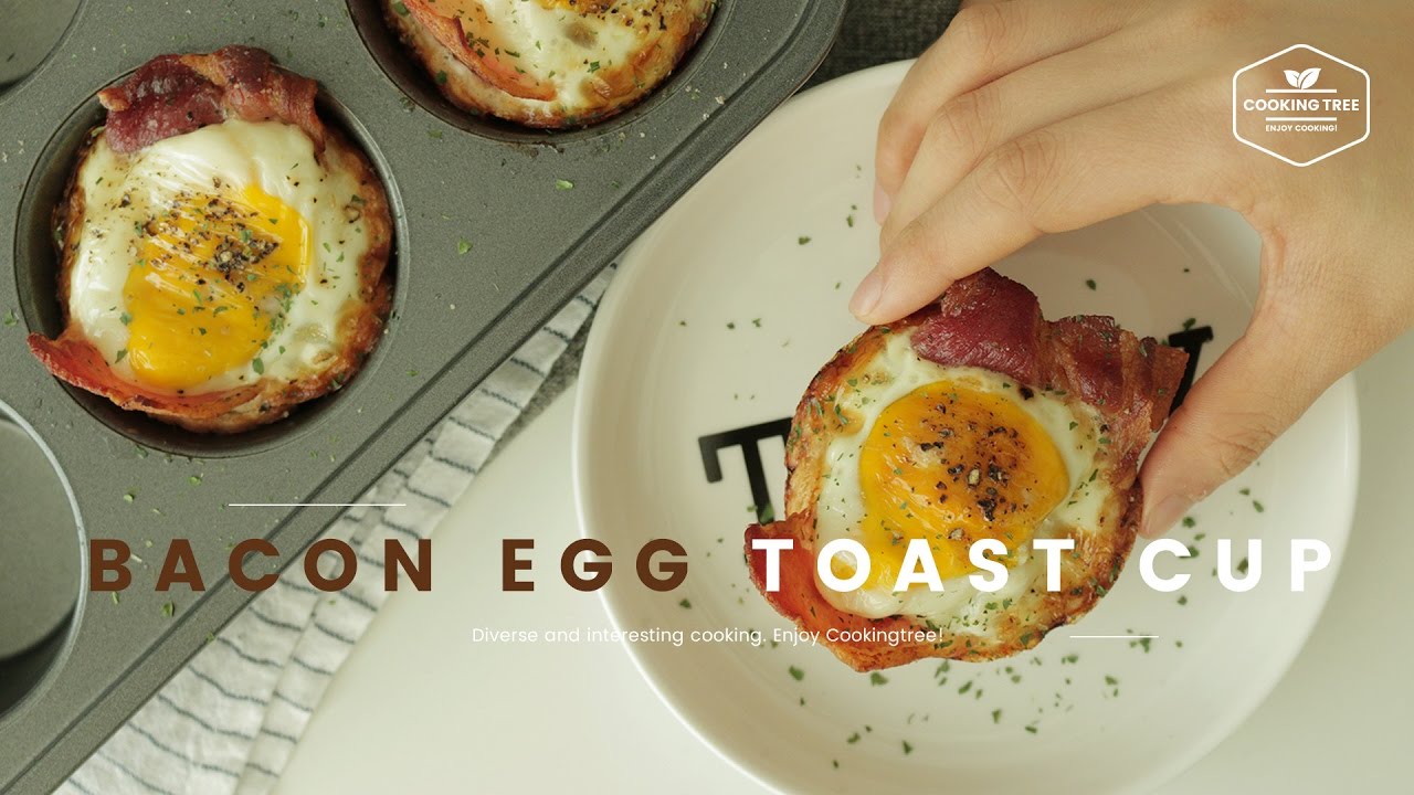 Bacon Egg Toast Cup Recipe