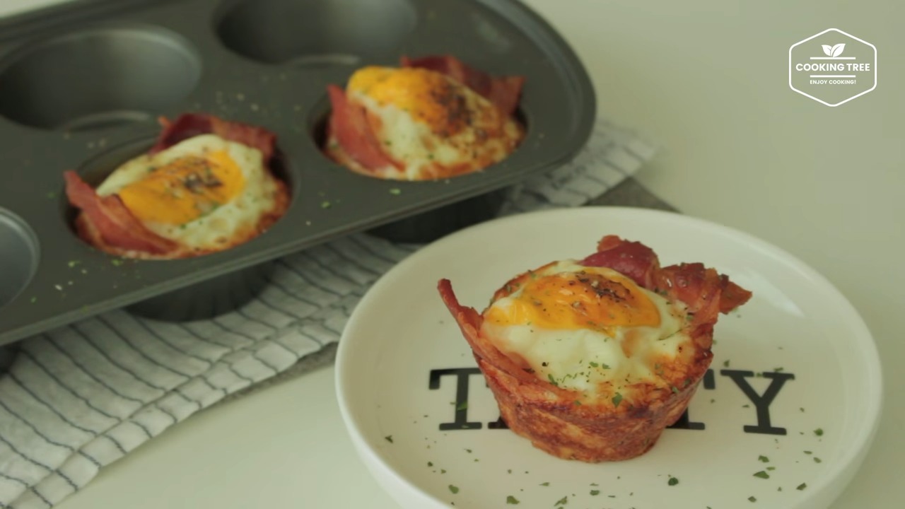 Bacon Egg Toast Cup Recipe