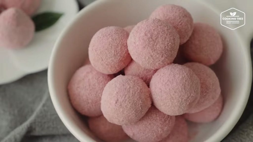 Strawberry Snowball Cookies Recipe
