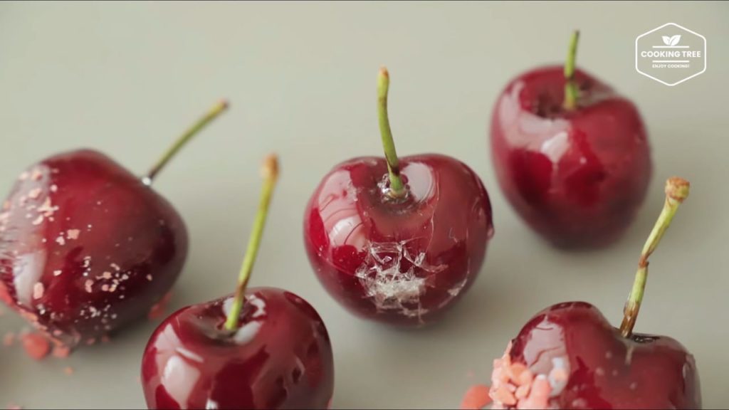 Cherry Tanghulu with Popping candy, Candied fruit Recipe