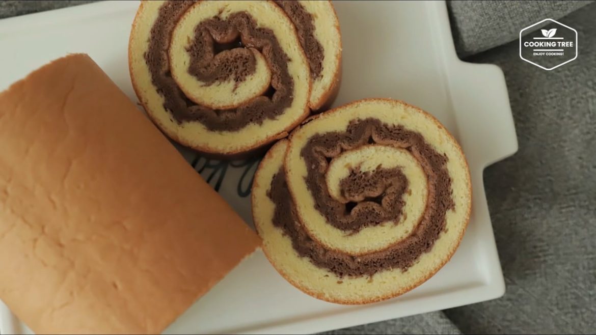 Chocolate-Vanilla-Swiss-Roll-Cake-Recipe Chocolate Vanilla Swiss Roll Cake Recipe