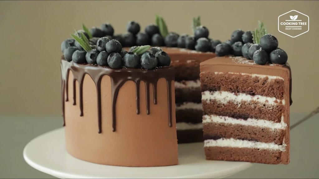 Blueberry Chocolate Cake Recipe-Cooking tree
