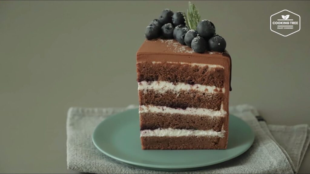 Blueberry Chocolate Cake Recipe-Cooking tree