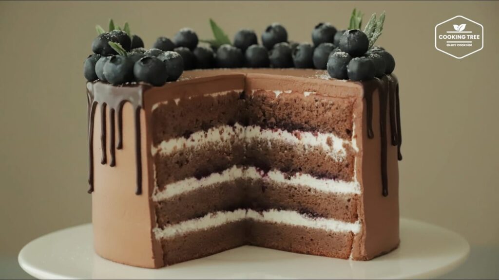 Blueberry Chocolate Cake Recipe-Cooking tree