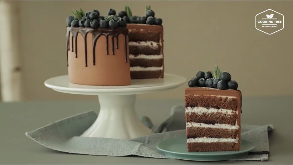 Blueberry Chocolate Cake Recipe-Cooking tree