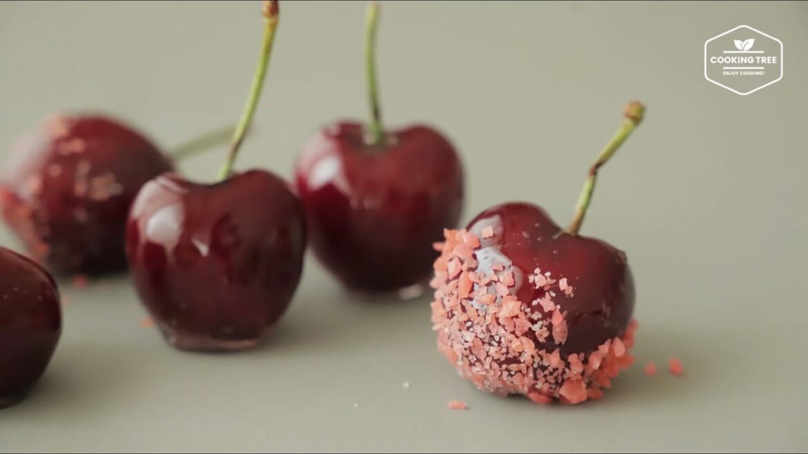 Cherry Tanghulu with Popping candy, Candied fruit Recipe - Cooking Tree