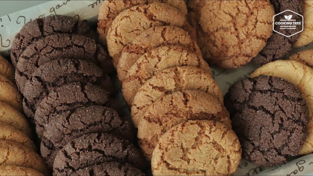 Chewy Crinkle Cookies 3 Ways Recipe-Cooking tree