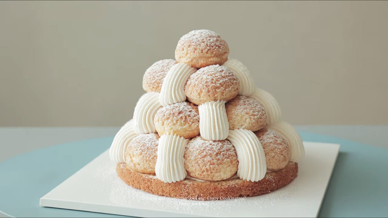 Cookie Choux Cake Recipe - Cooking Tree
