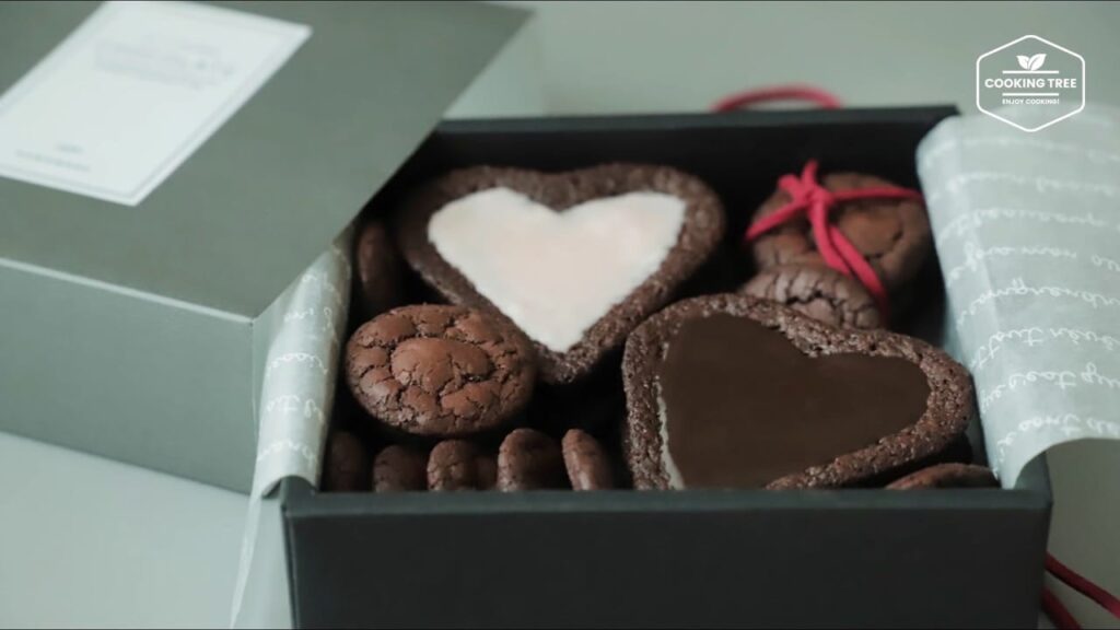 Heart Brownie & Brownie Cookies Box Recipe-Cooking tree