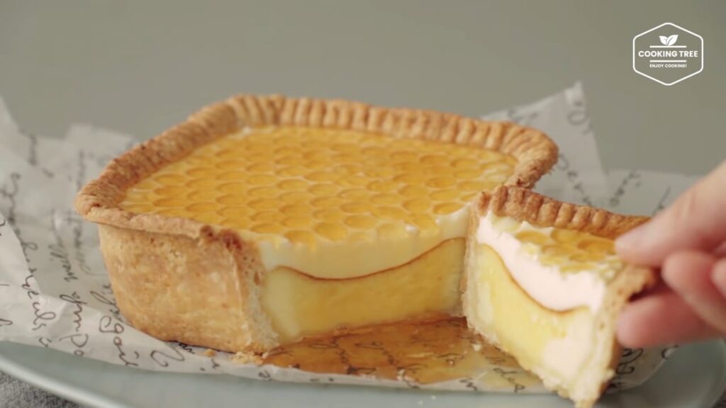 Honey Double Cheese Tart Recipe-Cooking tree