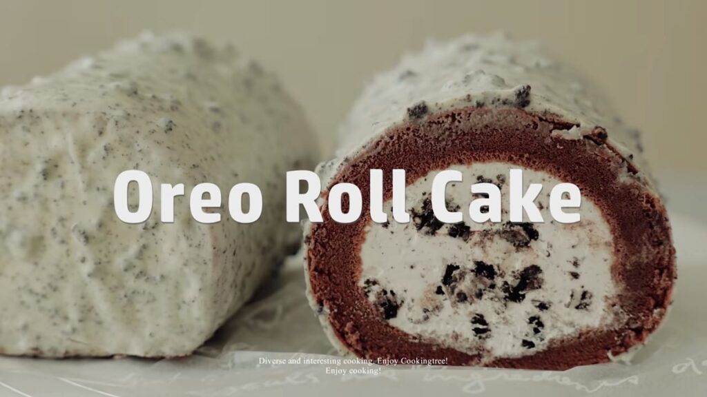 Oreo Roll Cake Recipe | Cooking tree