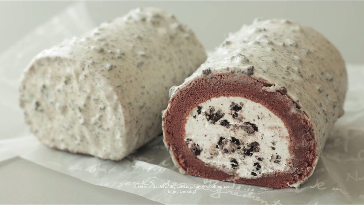 Oreo Roll Cake Recipe | Cooking tree