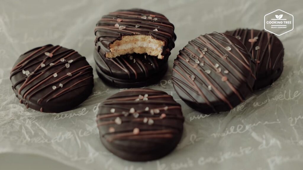 Chocolate Pie Cookies Marshmallow Cookies Recipe Cooking tree