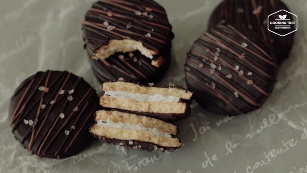 Chocolate Pie Cookies Marshmallow Cookies Recipe Cooking tree