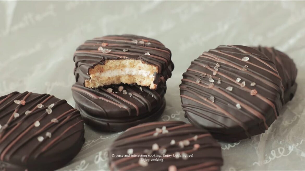 Chocolate Pie Cookies Marshmallow Cookies Recipe Cooking tree