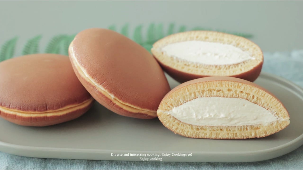 Custard Cream Dorayaki Recipe (Japanese Pancake) Cooking Tree