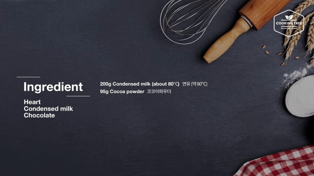 Heart Condensed milk Chocolate Recipe Cooking tree