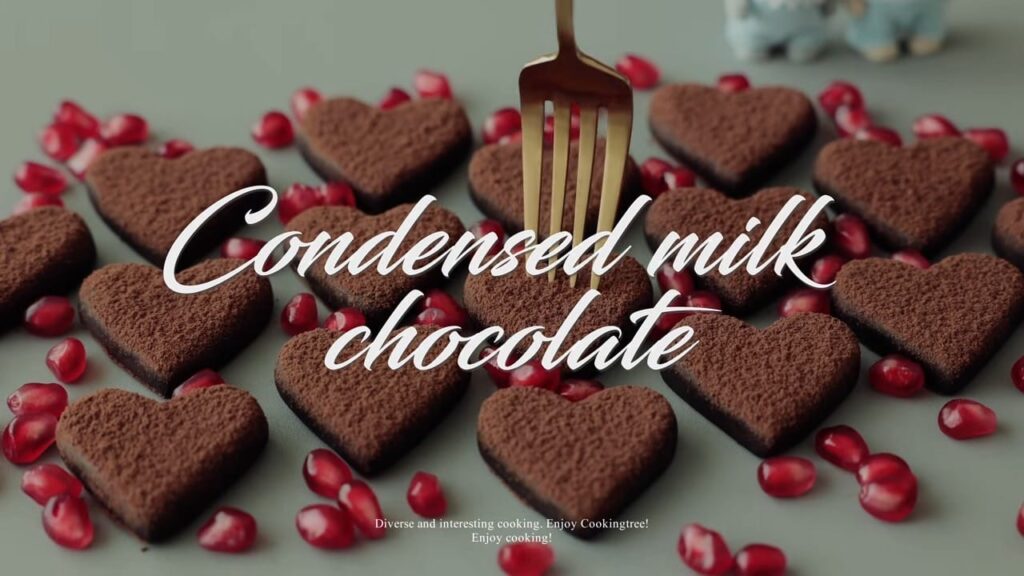 Heart Condensed milk Chocolate Recipe Cooking tree