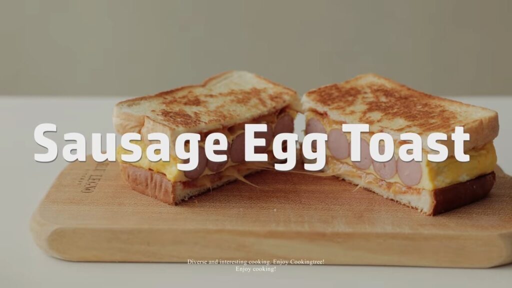 Sausage Egg Toast Recipe Cooking tree