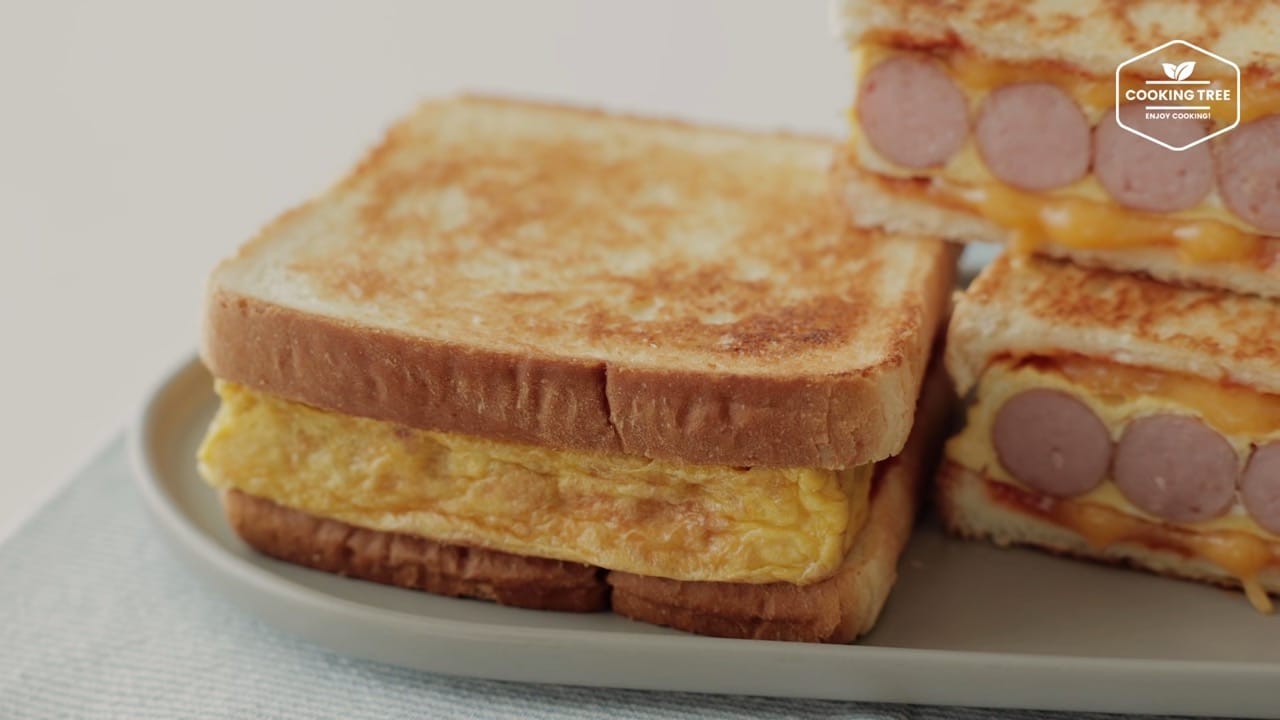 Sausage Egg Toast Recipe Cooking Tree