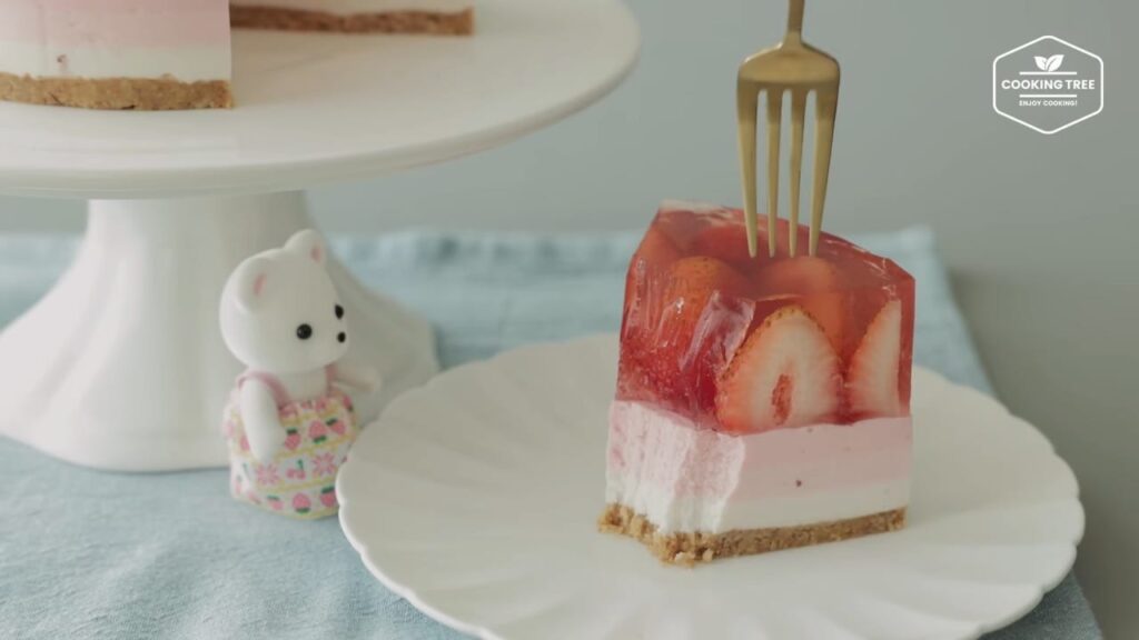 No Bake Strawberry Jelly Cheesecake Recipe Cooking tree