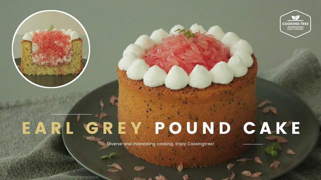 Grapefruit Earl grey Pound Cake Recipe