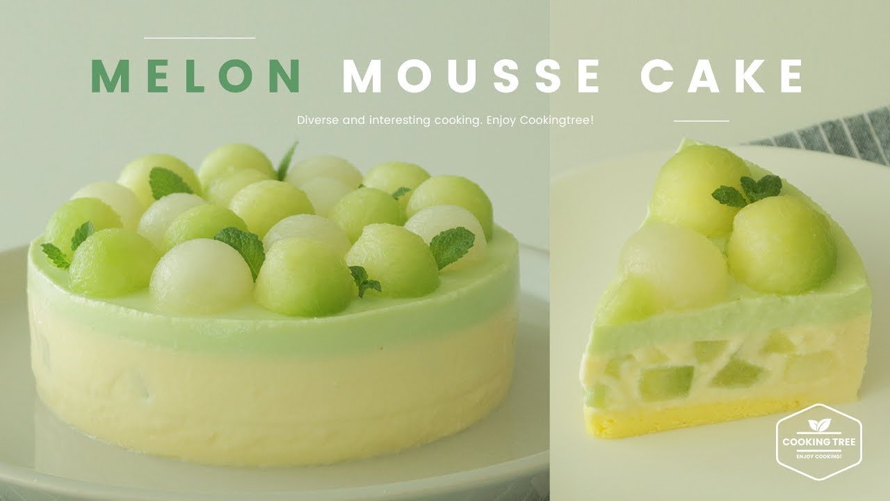 REAL! Melon mousse cake Recipe Cooking Tree