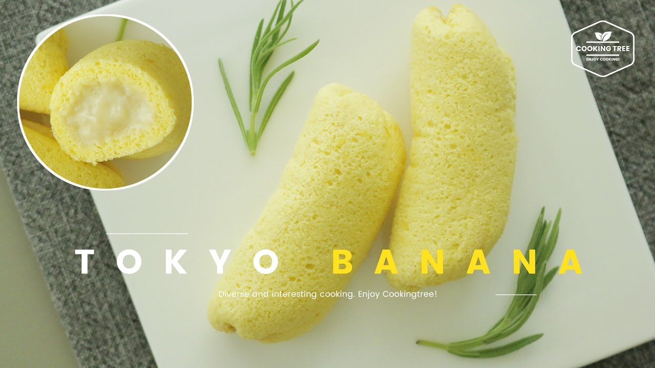 Tokyo Banana Recipe (Banana roll cake)