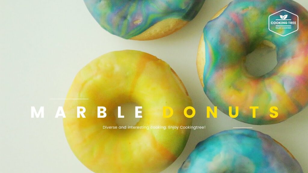 Marble Glazed Donuts Baked