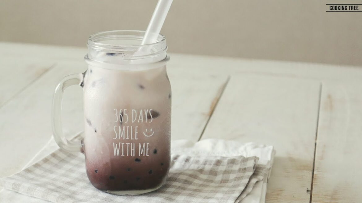 How to make Chocolate bubble tea | Cooking tree Chocolate bubble tea