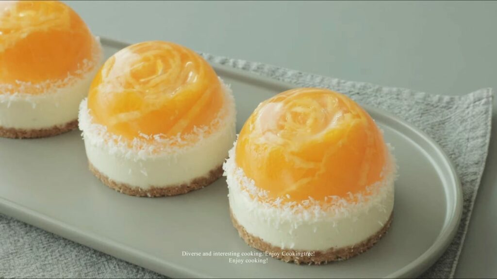 No Bake Orange Flower Jelly Cheesecake Recipe Cooking tree