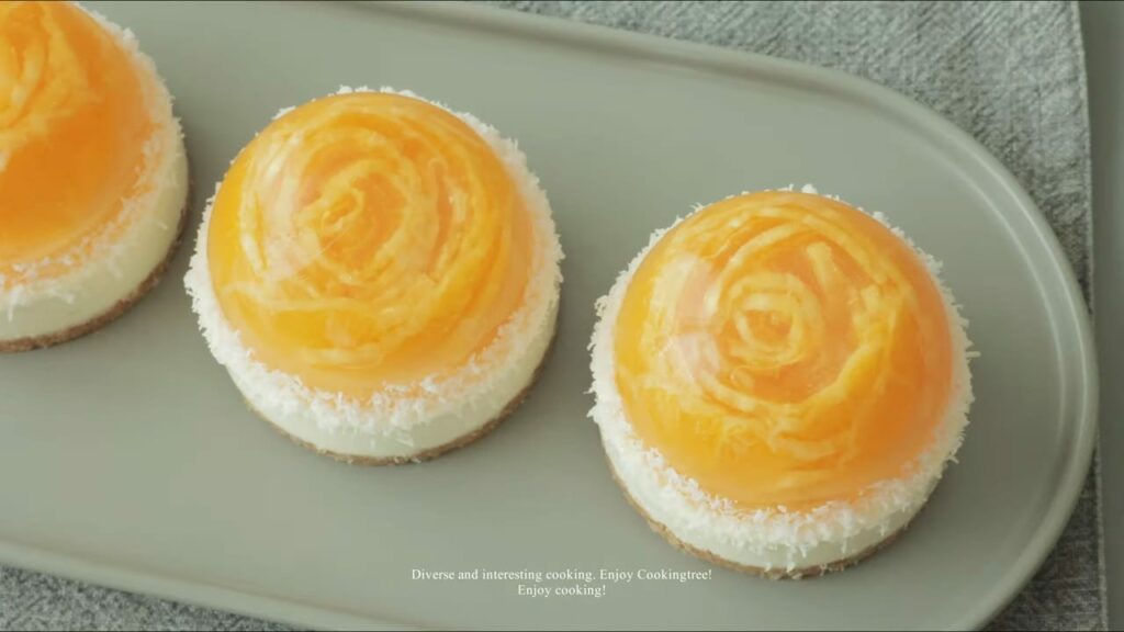 No Bake Orange Flower Jelly Cheesecake Recipe Cooking tree