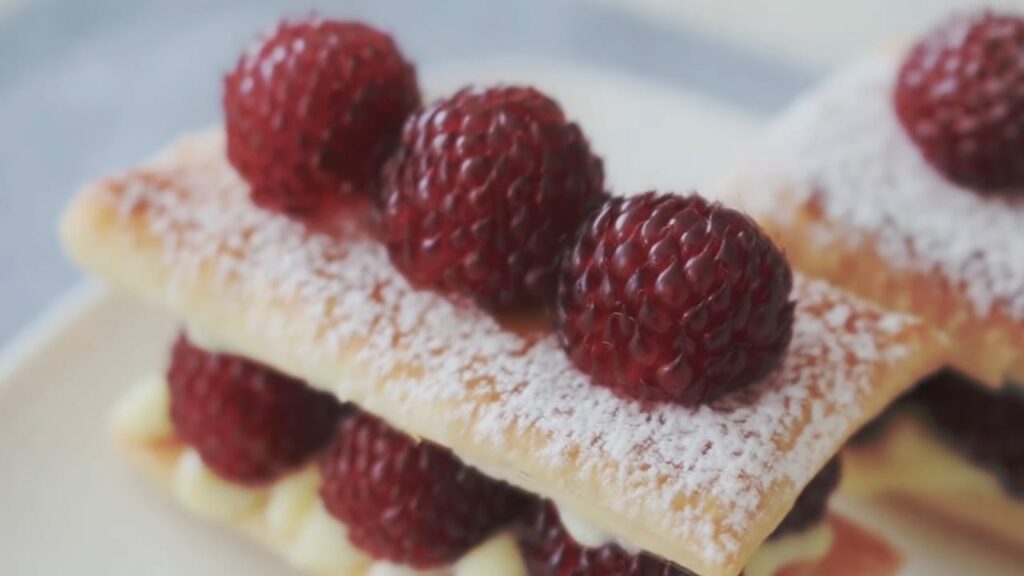 Raspberry mille feuille Cooking tree
