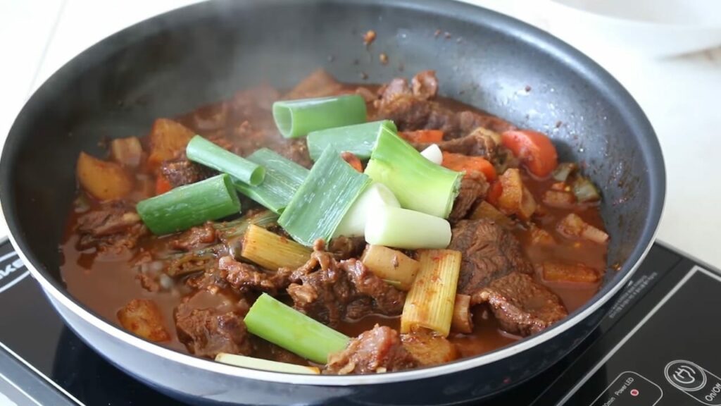 Spicy Beef steamed Korean food Recipe Cooking tree