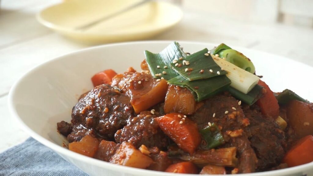 Spicy Beef steamed Korean food Recipe Cooking tree