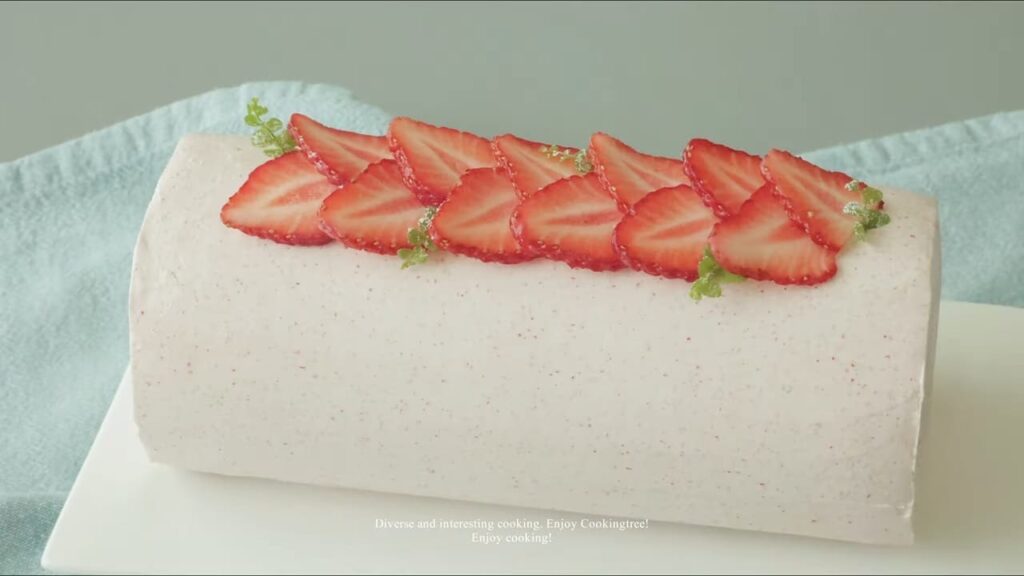 Strawberry Roll Cake Recipe Cooking tree