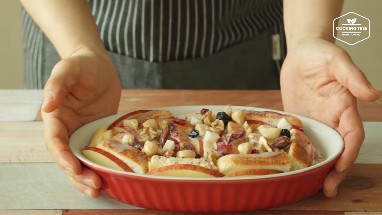 How to make Apple bread pudding