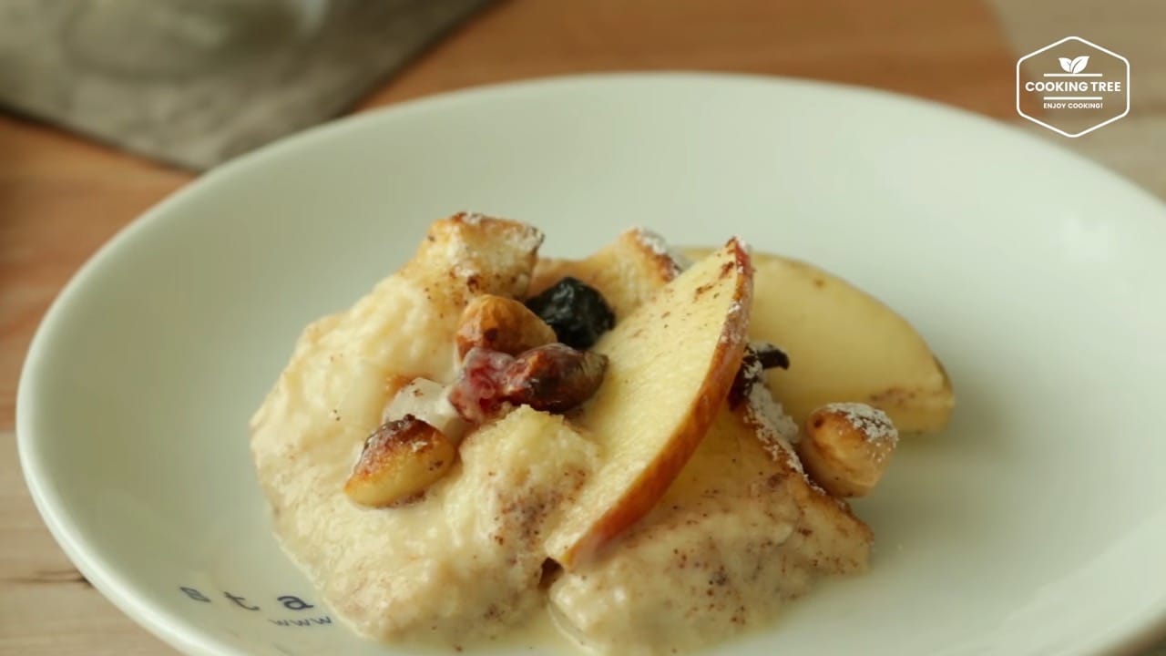 How to make Apple bread pudding