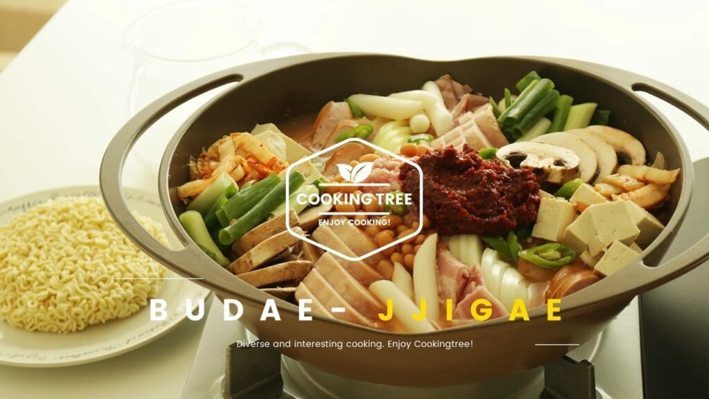 Army base stew Budae jjigae Cooking tree