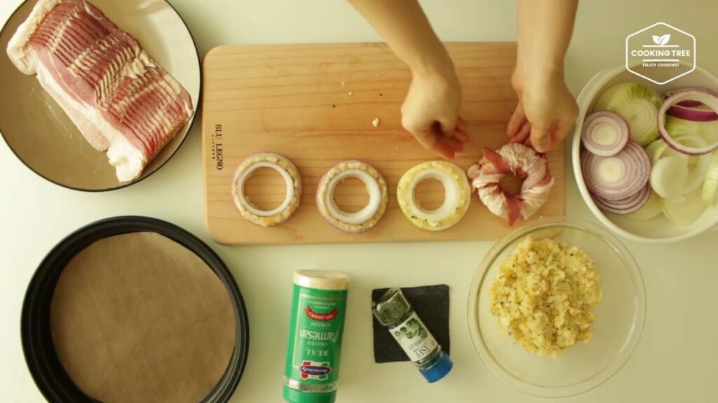 Bacon onion ring Cooking tree