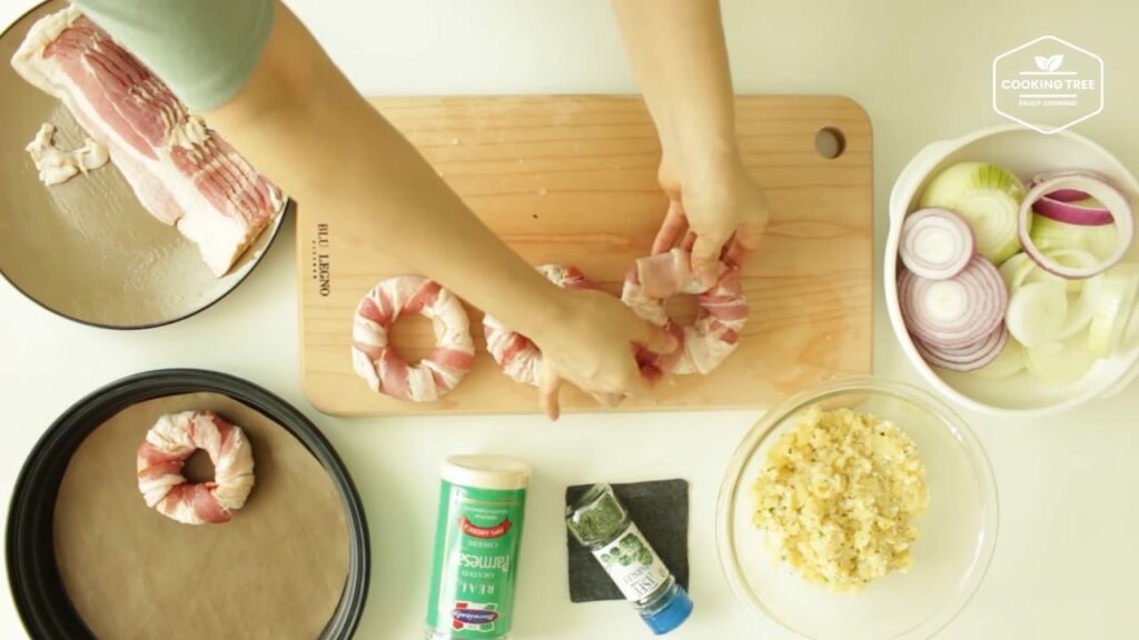 Bacon onion ring Cooking tree