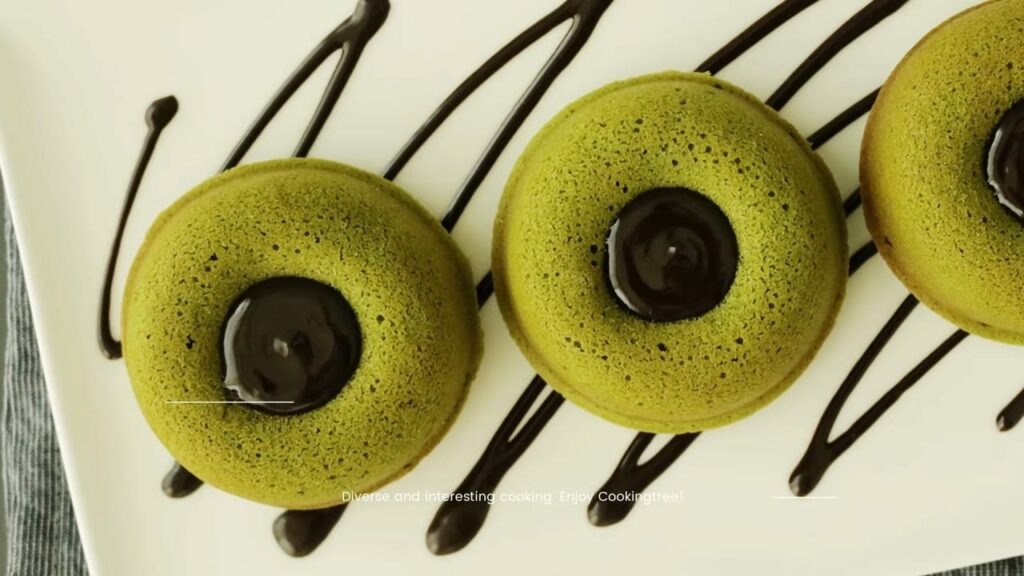 Baked matcha green tea doughnut Recipe Cooking tree