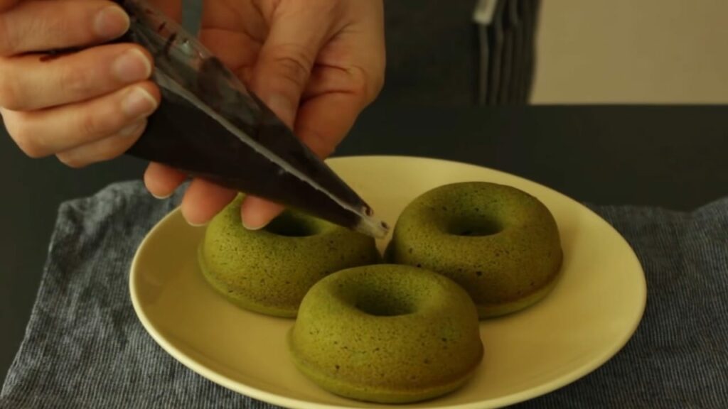 Baked matcha green tea doughnut Recipe Cooking tree