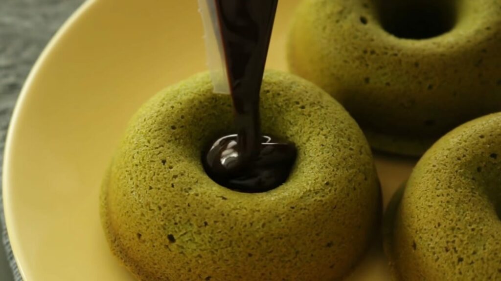 Baked matcha green tea doughnut Recipe Cooking tree