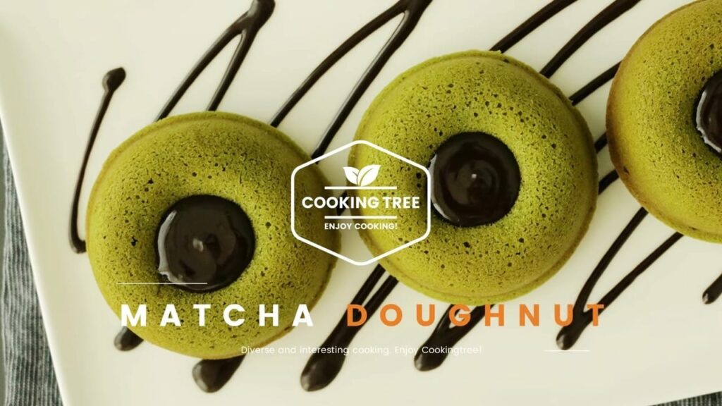 Baked matcha green tea doughnut Recipe Cooking tree