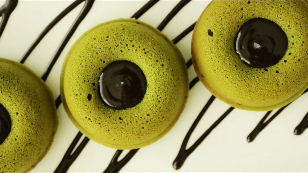 Baked matcha green tea doughnut Recipe Cooking tree