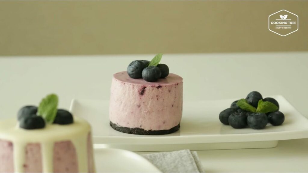 Blueberry yogurt cream mousse cake Recipe Cooking tree