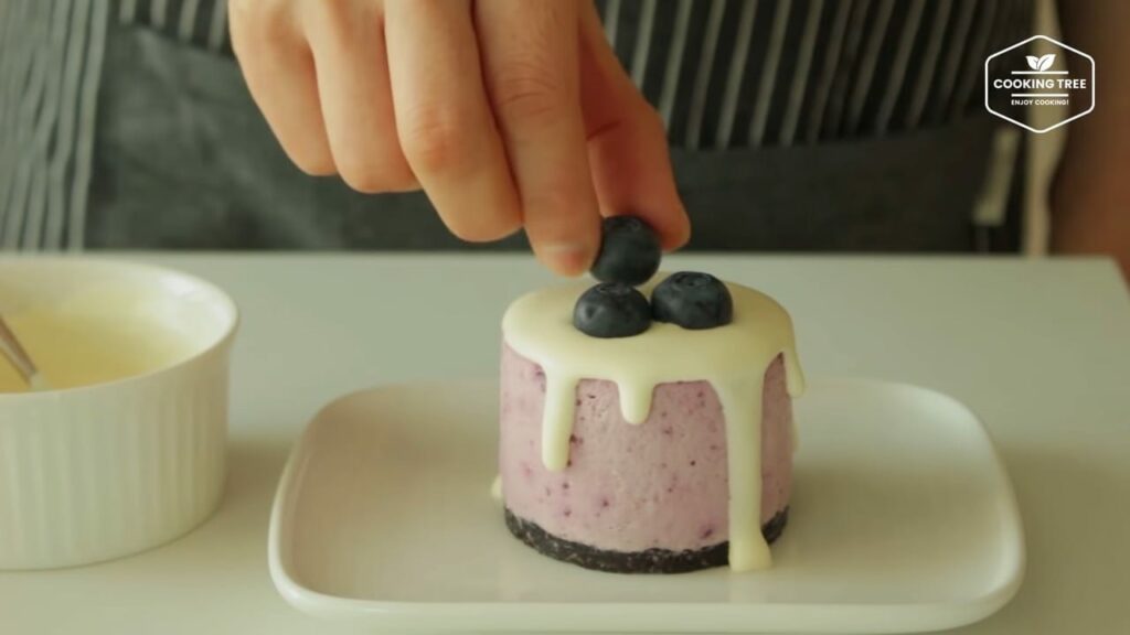 Blueberry yogurt cream mousse cake Recipe Cooking tree