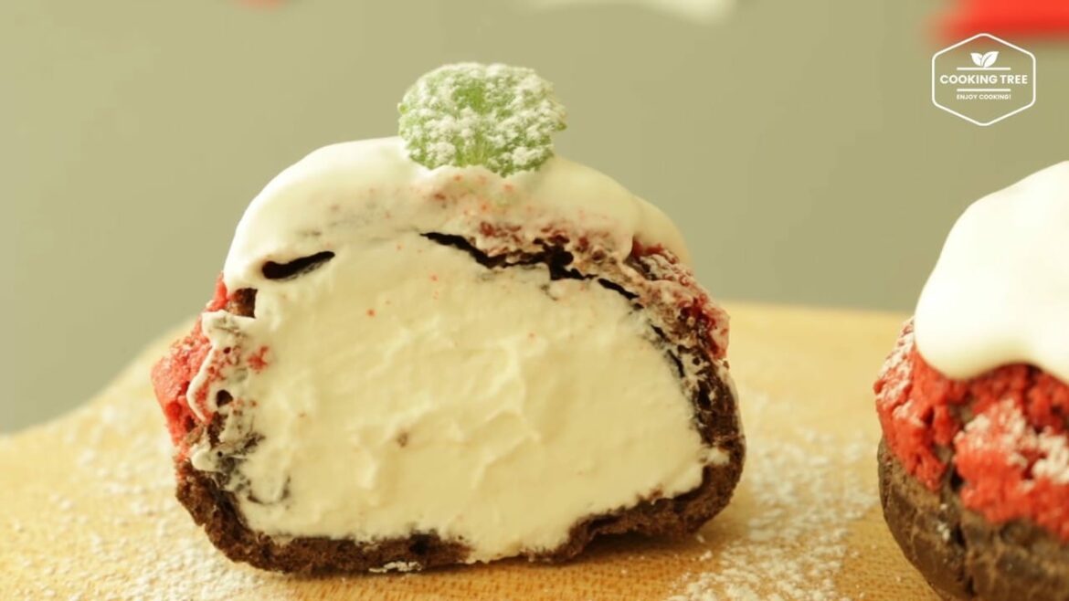 Christmas Chocolate Cookie Choux Cream Puffs Cooking tree Christmas Chocolate Cookie Choux Cream Puffs Cooking tree