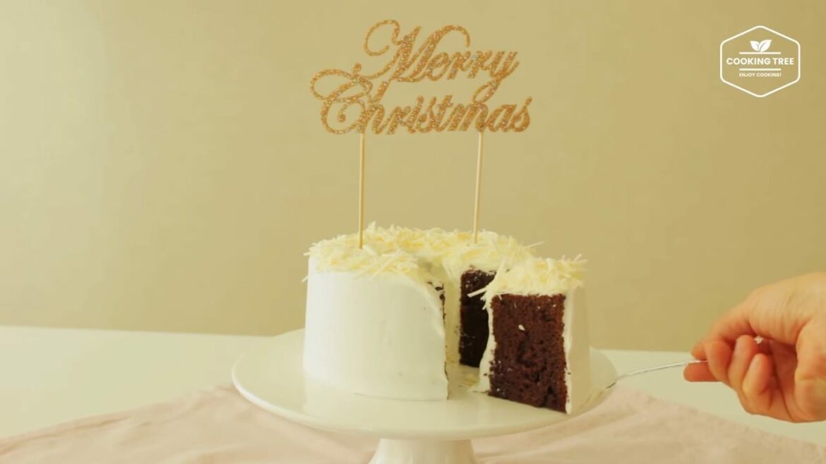 Christmas chocolate chiffon cake Cooking tree Christmas chocolate chiffon cake Cooking tree